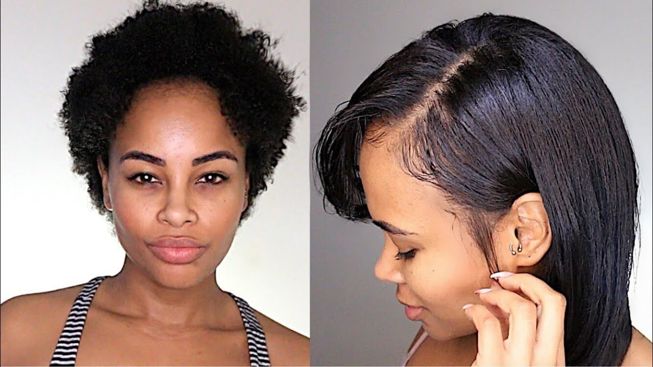 Natural Pressed Hairstyles
 How I Silk Press My Natural Hair [Video] Black Hair