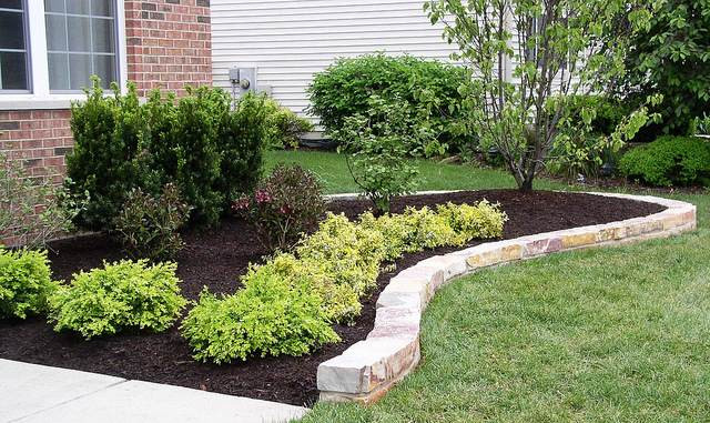 Natural Stone Landscape Edging
 Ocala Concrete Edging Wall