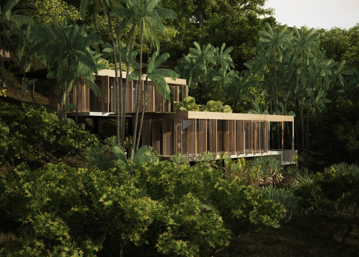 Natural Terrace Landscape
 Jasper Architects designs terraced bungalows nestled