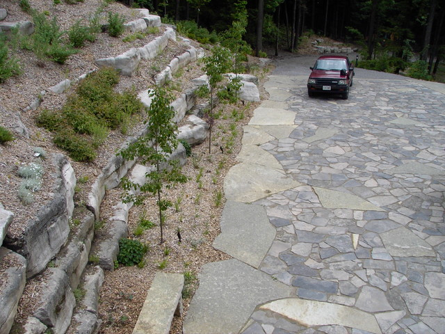 Natural Terrace Landscape
 Natural Stone Driveway and Hillside Terraces