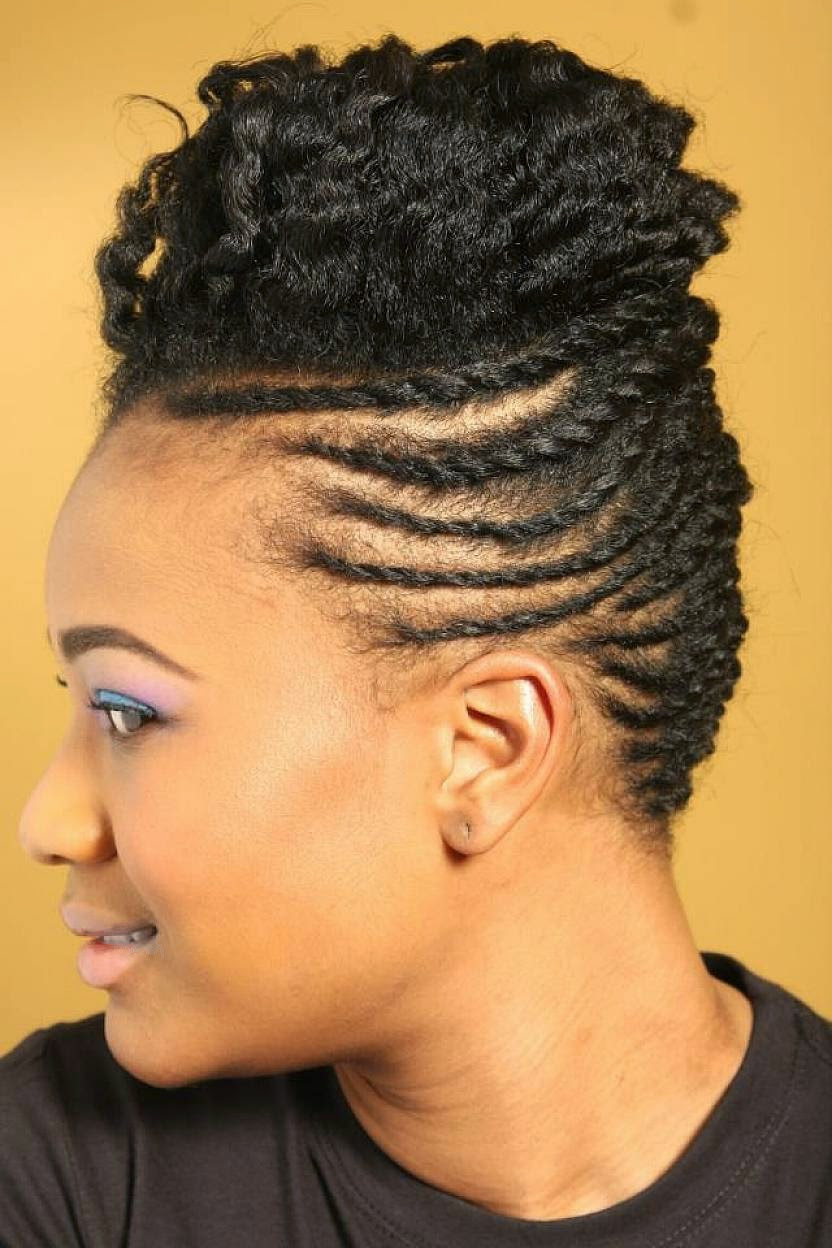 Natural Twist Updo Hairstyles
 Top 39 Easy Braided Natural Hairstyles