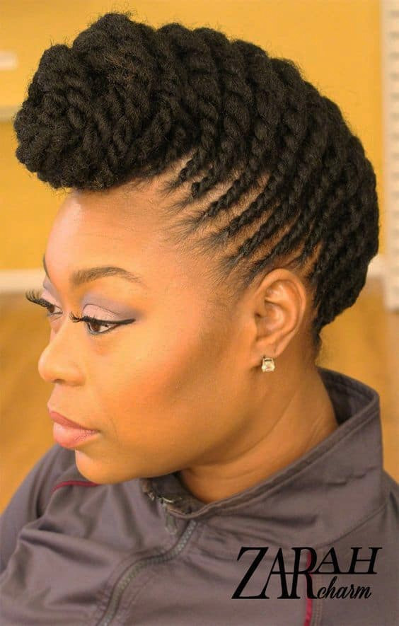 Natural Twist Updo Hairstyles
 African American Flat Twist Updo Hairstyles