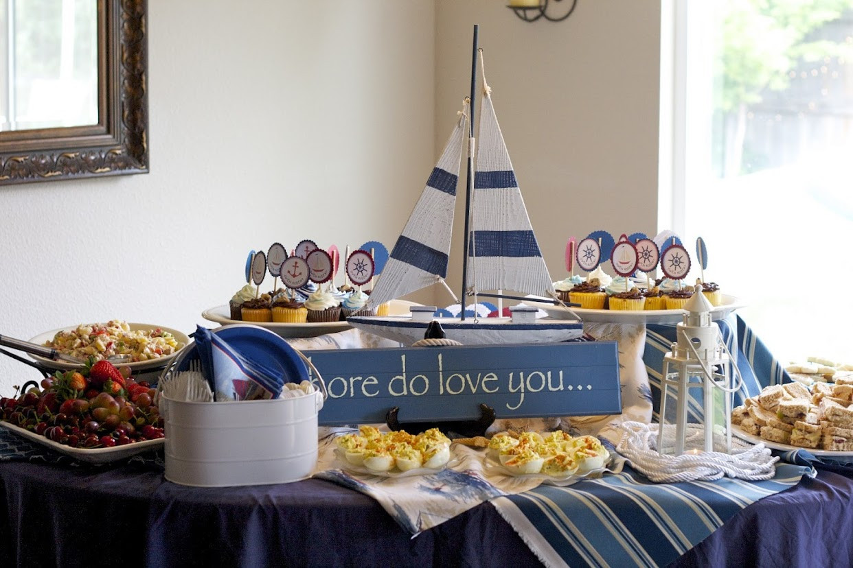 Nautical Decor Baby Shower
 Nautical Baby Shower Decorations