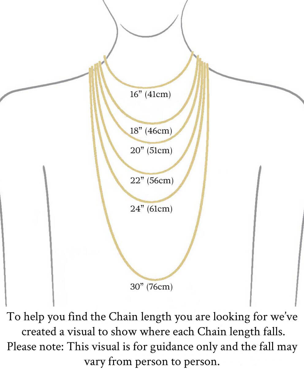 Necklace Size Guide
 Silver 17" Tassel Y Chain La s Necklace
