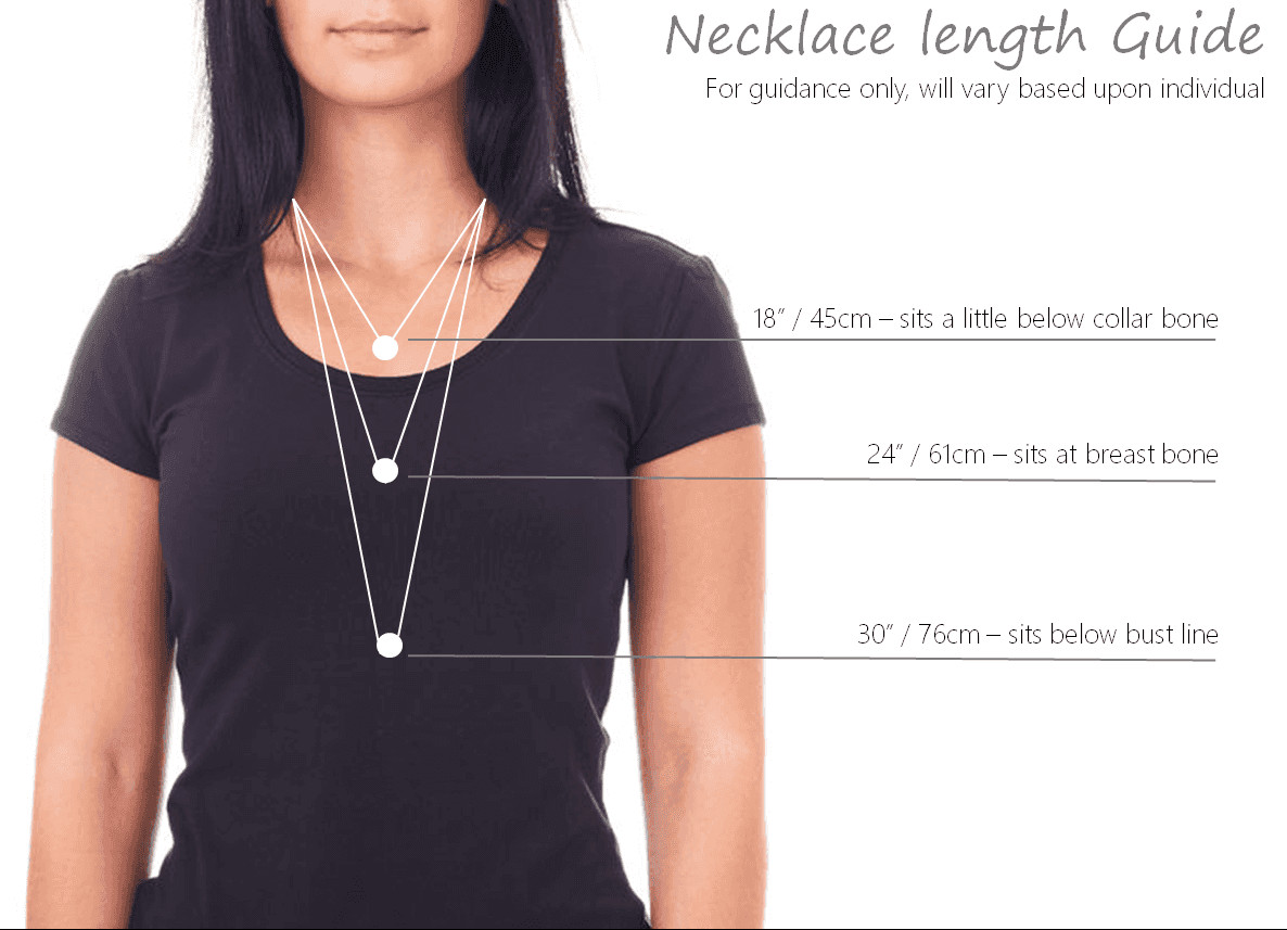Necklace Size Guide
 Divine Mercy Monstrance Pendant