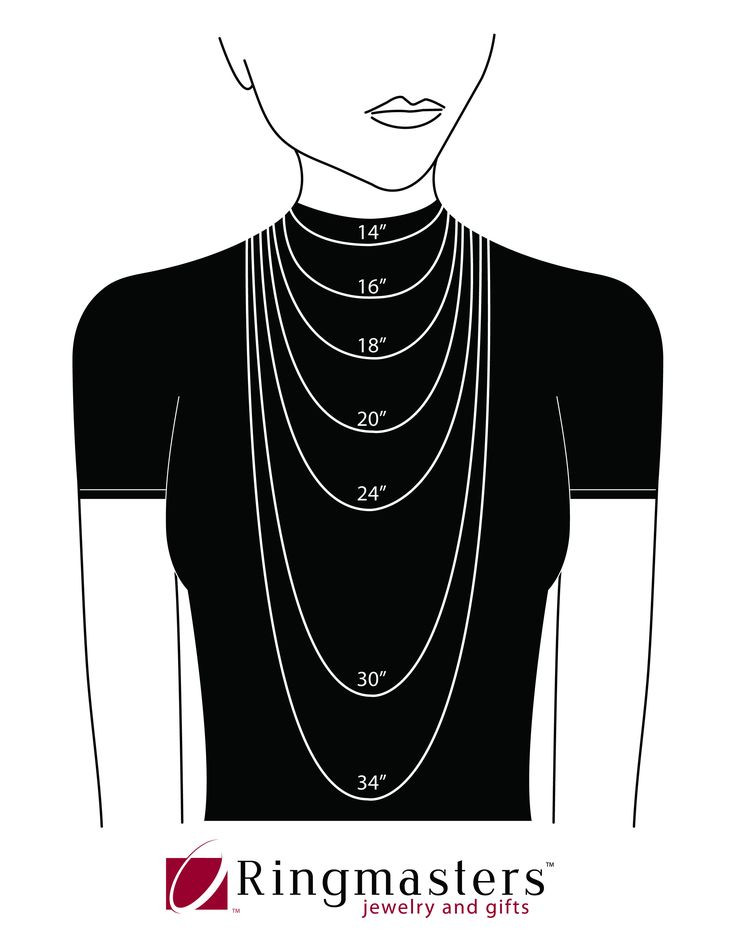 Necklace Size Guide
 166 best images about Jewelry on Pinterest