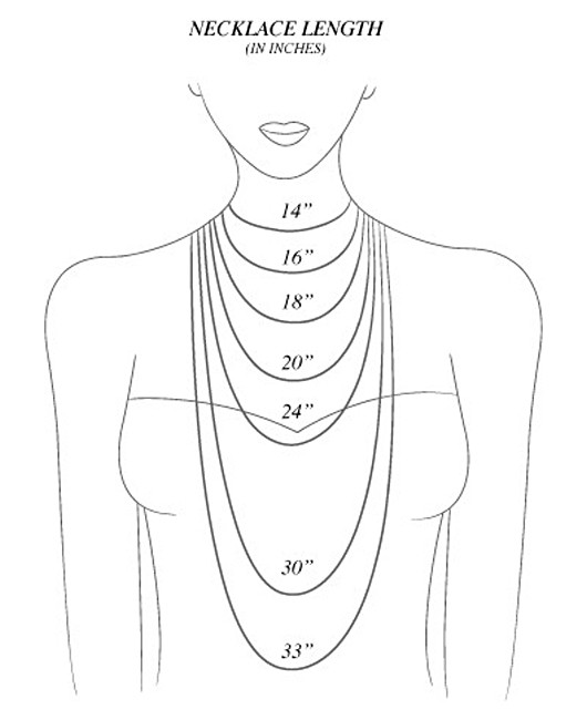 Necklace Size Guide
 Where magic happens Necklace Length Chart