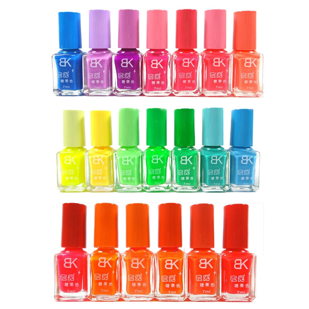 Neon Nail Colors
 10 Bottles BK Nail Polish 20 Colors optional Candy Color