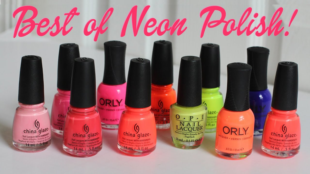 Neon Nail Colors
 My Favorite NEON Nail Polish Best of Neon Polish