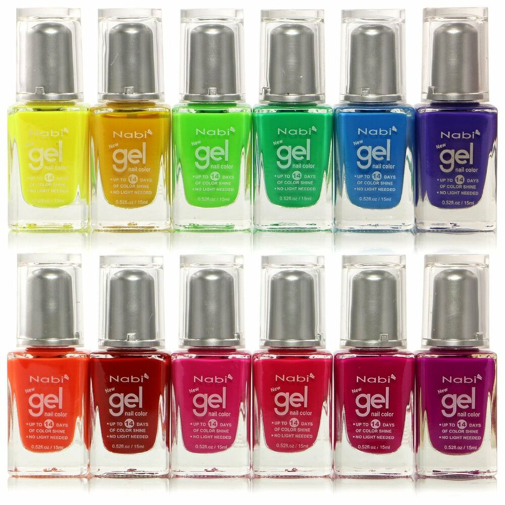 Neon Nail Colors
 12pc Nabi Gel Nail Color Neon Nail Polish set