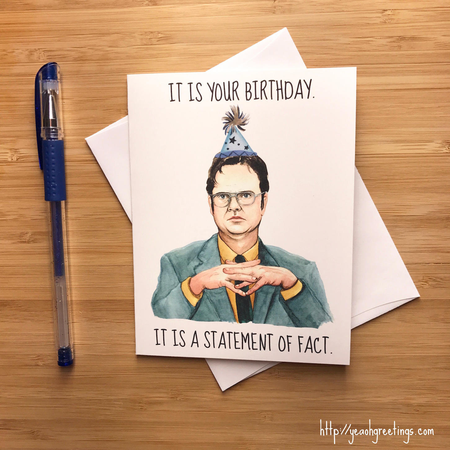 Nerdy Birthday Cards
 Funny fice Birthday Card Nerdy Birthday Greeting Card