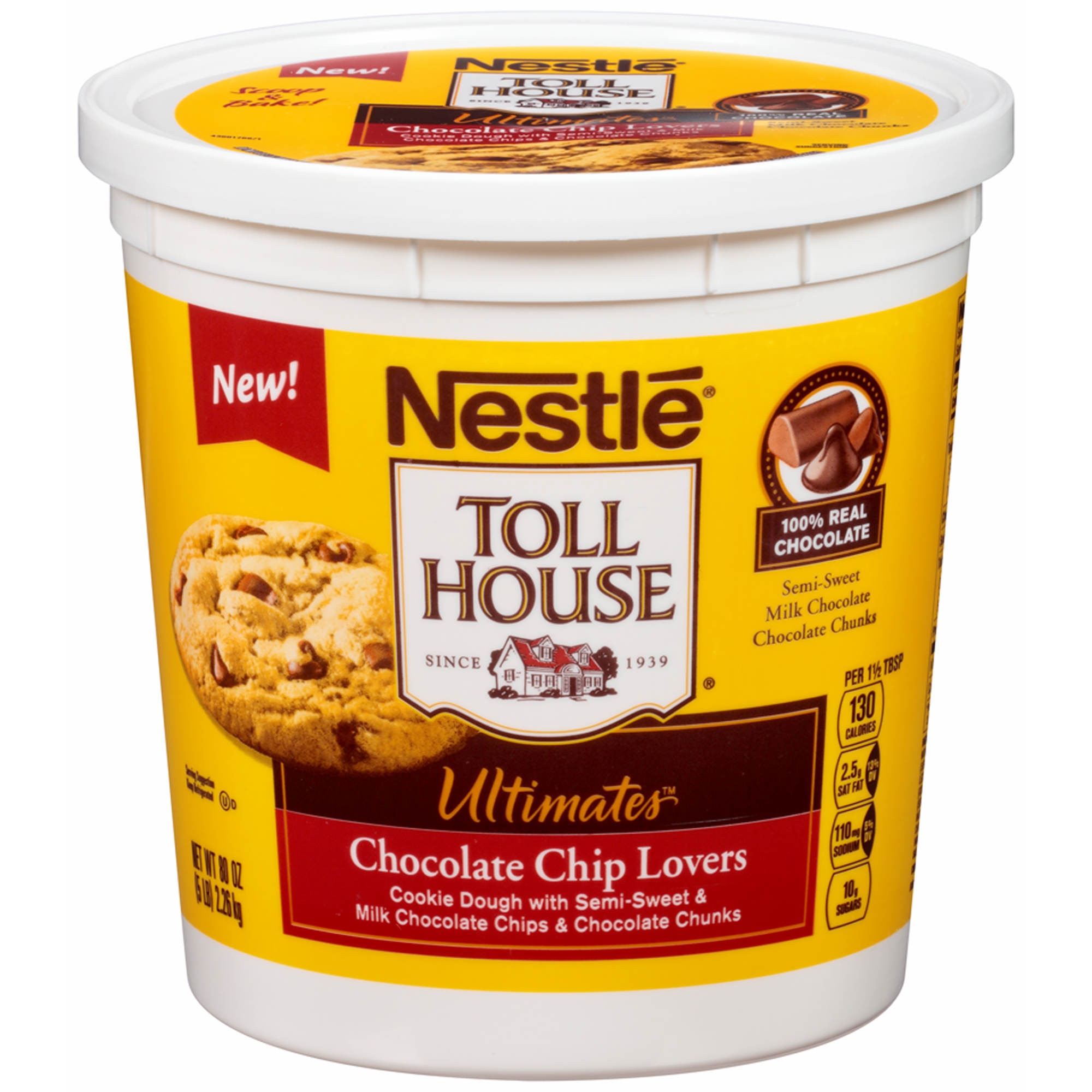 Nestles Chocolate Chip Cookies
 Nestle Toll House Chocolate Chip Lovers Cookie Dough 80