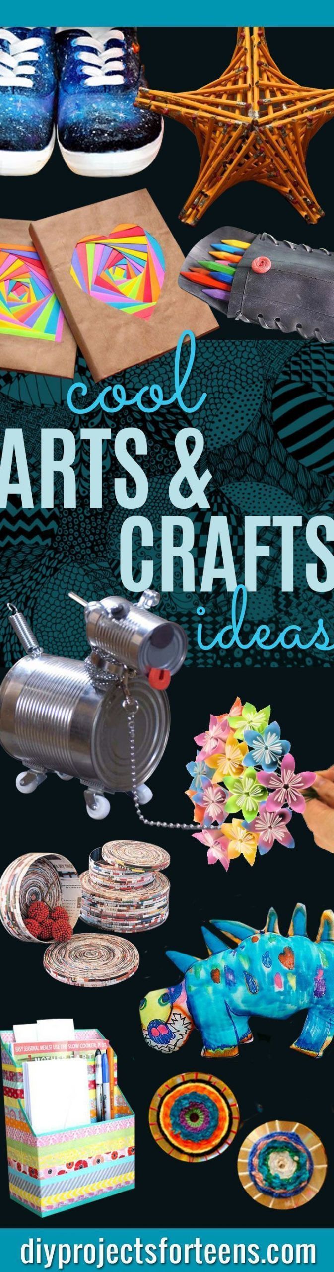 New Craft Ideas For Adults
 28 Cool Arts and Crafts Ideas for Teens