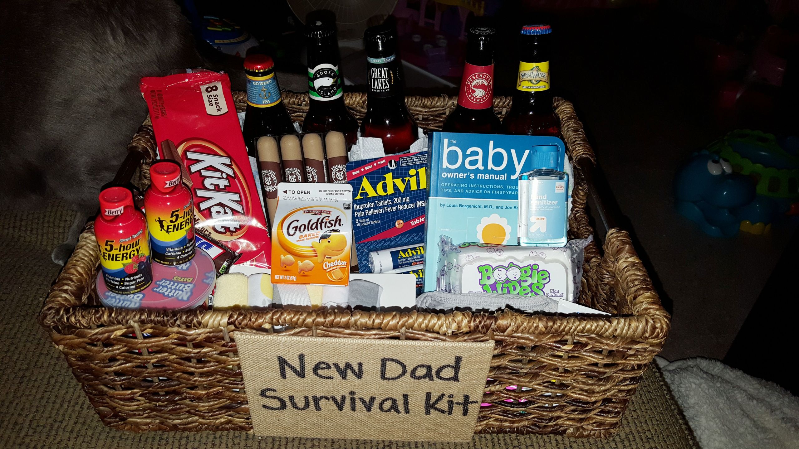 New Daddy Gift Basket Ideas
 The 25 best New dad survival kit ideas on Pinterest