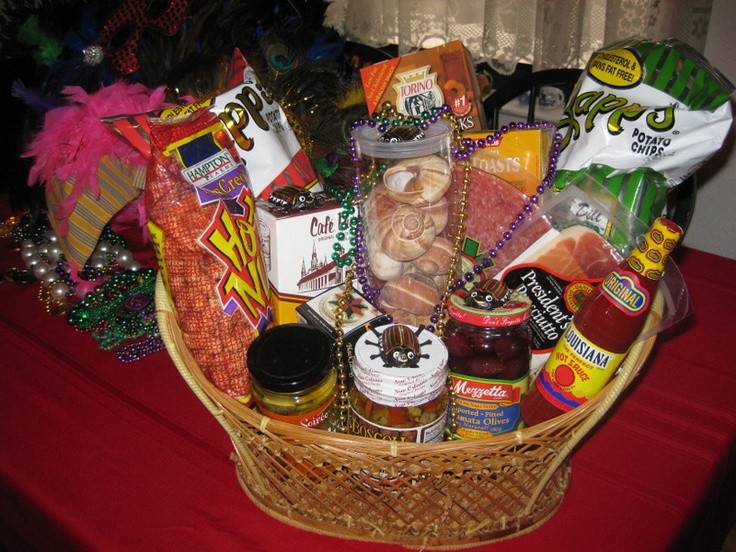 New Orleans Gift Basket Ideas
 Make a Mardi Gras Basket full of New Orleans treats to