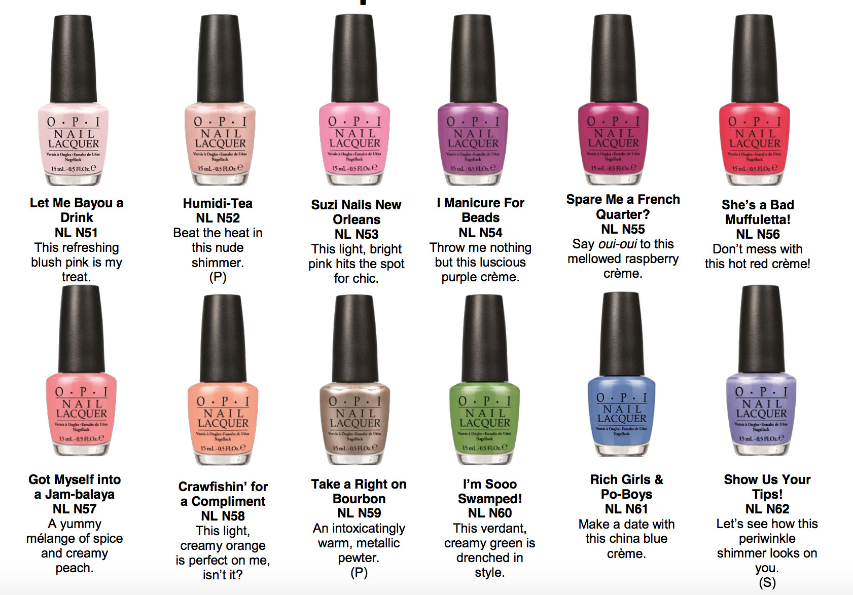 New Spring Nail Colors
 OPI New Orleans spring nail colors The Daily Details