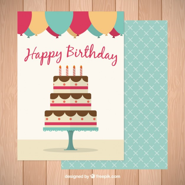 Nice Birthday Cards
 Nice birthday card with a giant cake Vector