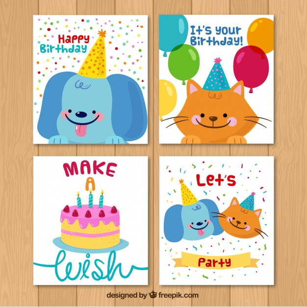 Nice Birthday Cards
 Pack of nice birthday cards Vector
