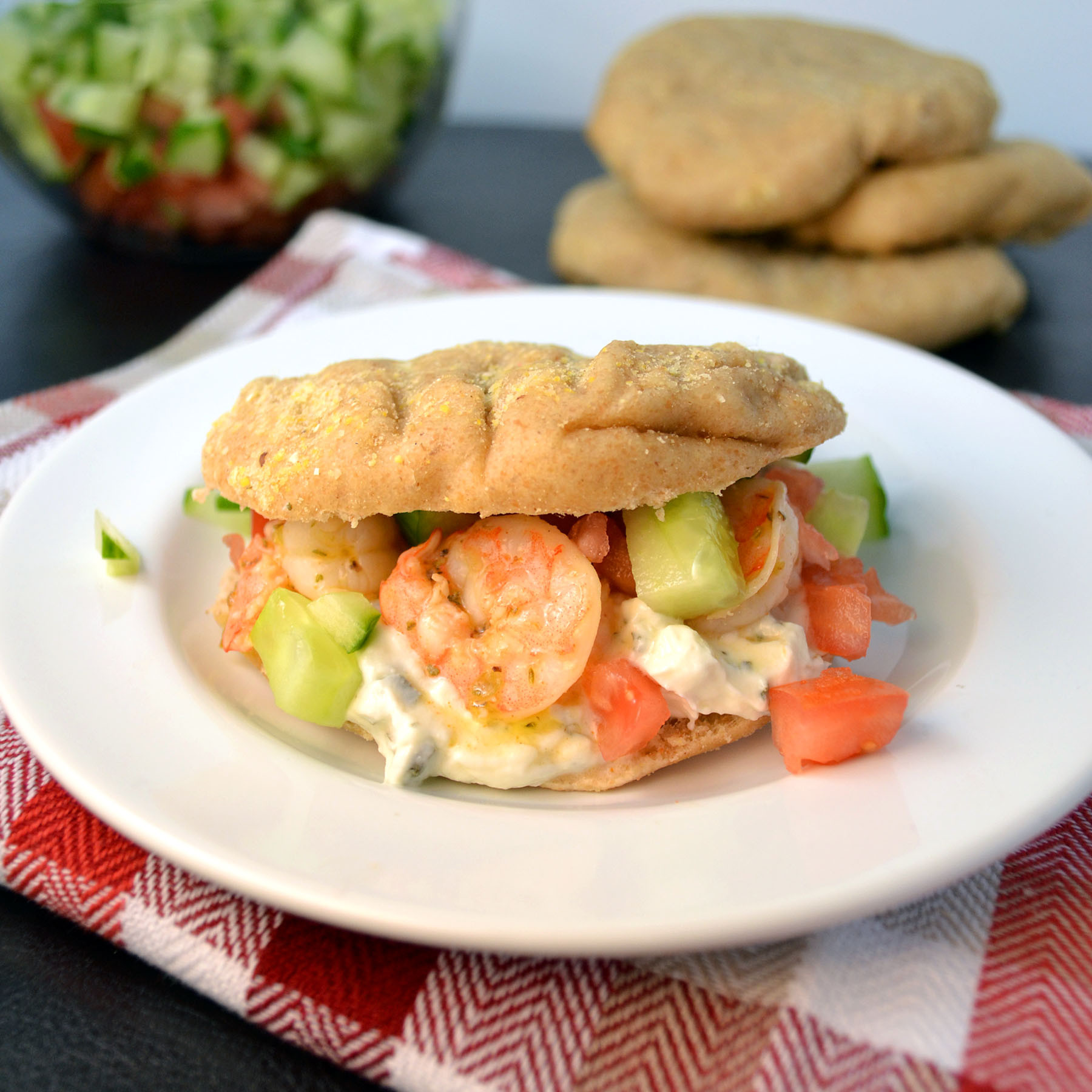 Nick'S Gyros And Seafood
 Greek Shrimp Gyros