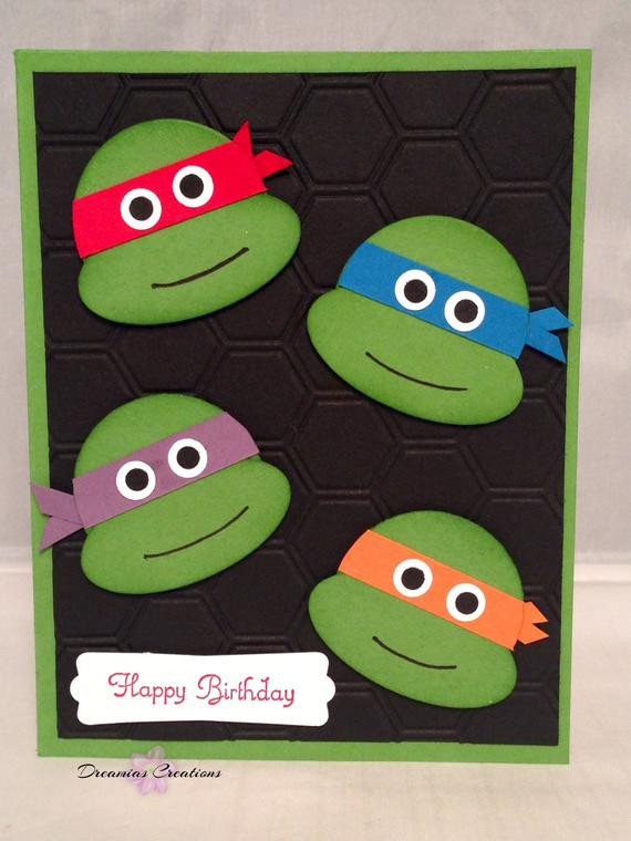 Ninja Turtle Birthday Card
 Teenage Mutant Ninja Turtles Birthday Card by