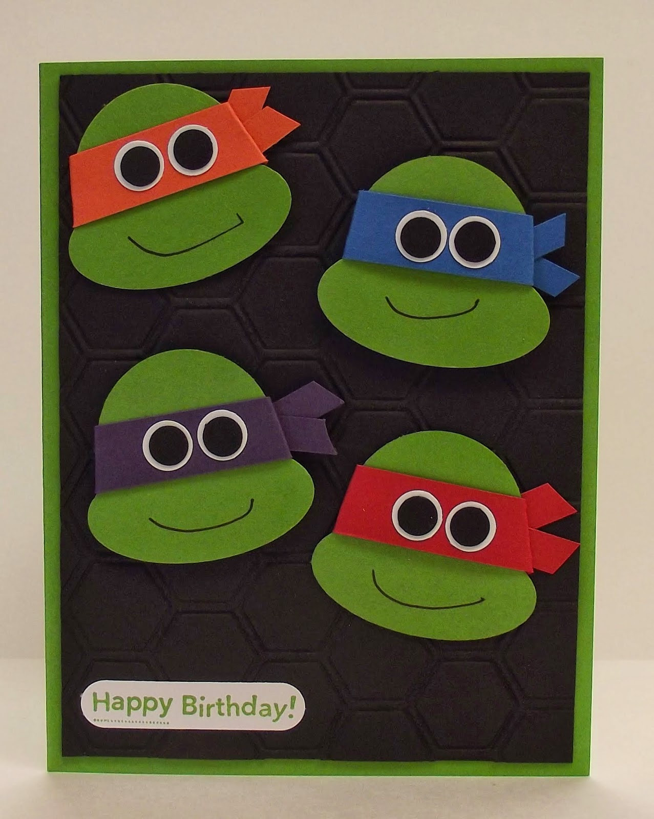 Ninja Turtle Birthday Card
 stamping sanity Ninja Turtle Birthday Party