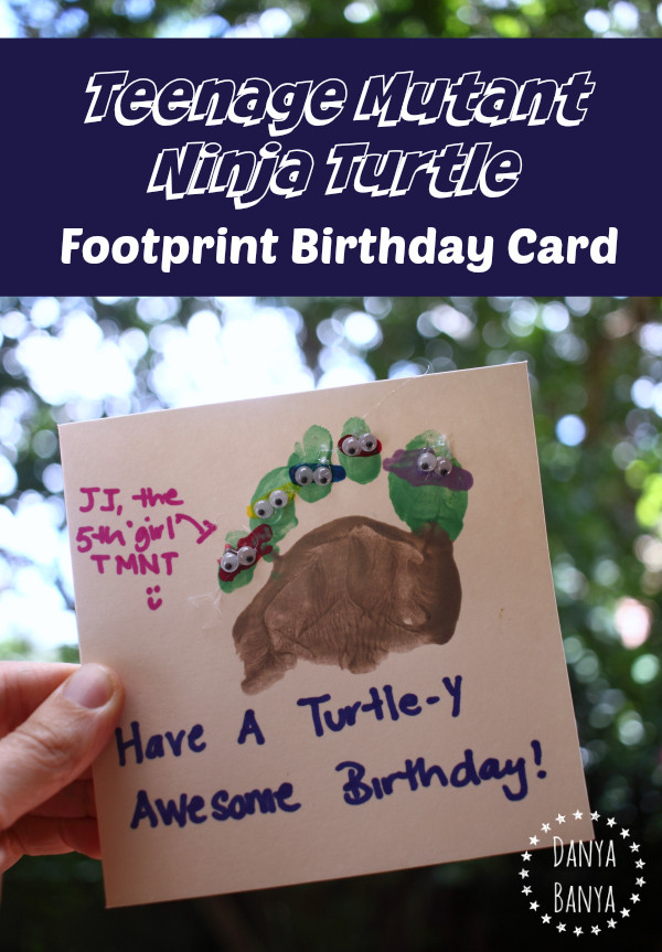 Ninja Turtle Birthday Card
 Teenage Mutant Ninja Turtle birthday card – Danya Banya