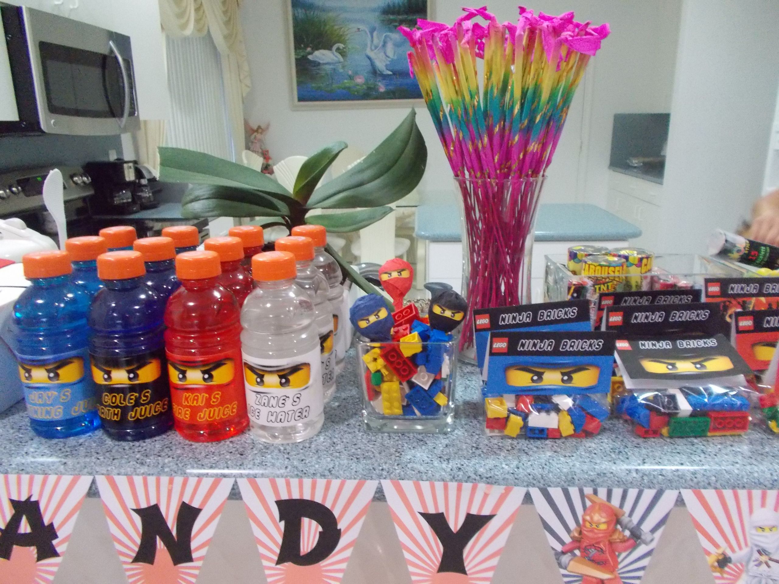 Ninjago Birthday Party Supplies
 Lego Ninjago Birthday Party Part 1