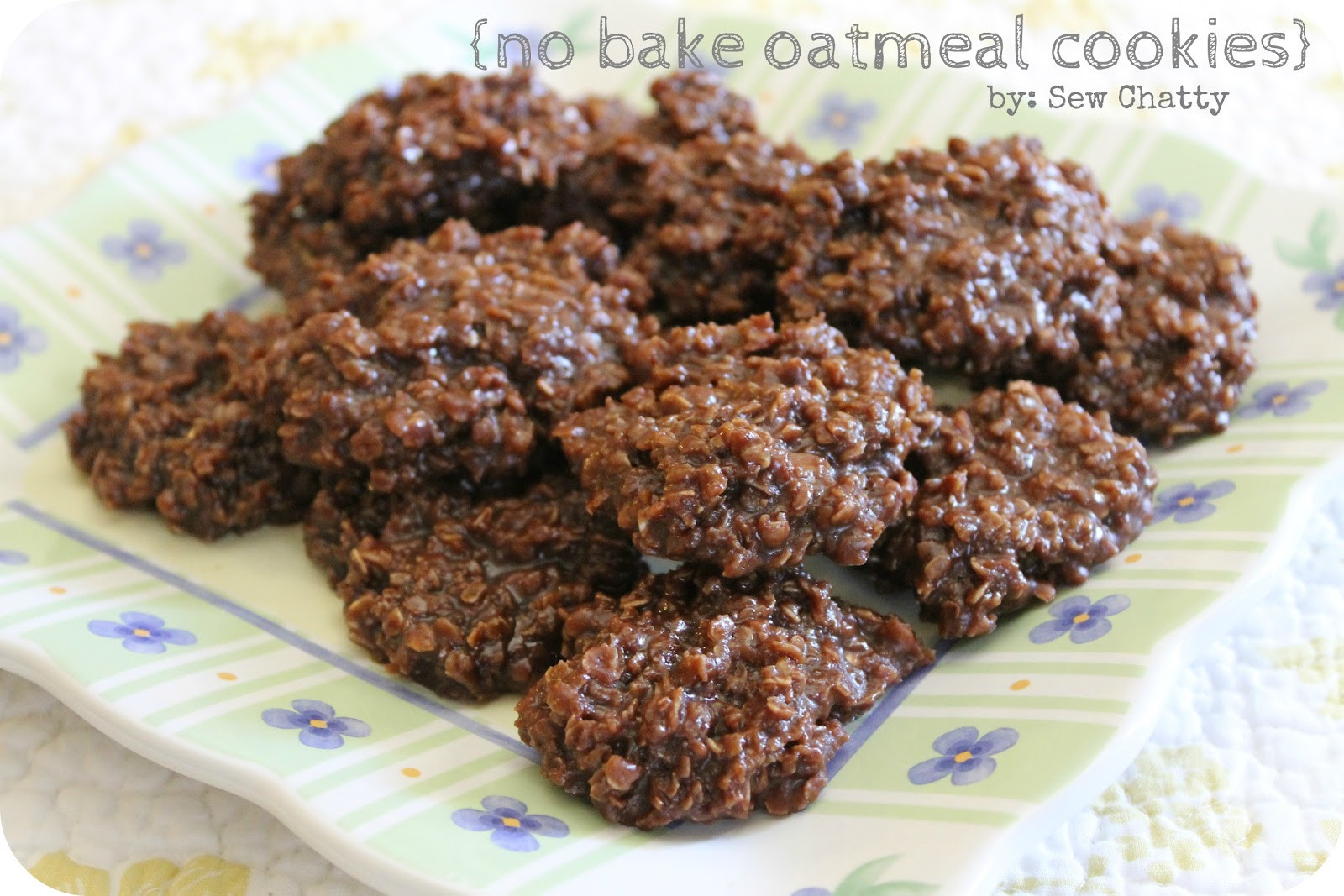 No Bake Cookies With Quick Oats
 Sew Chatty no bake oatmeal cookies