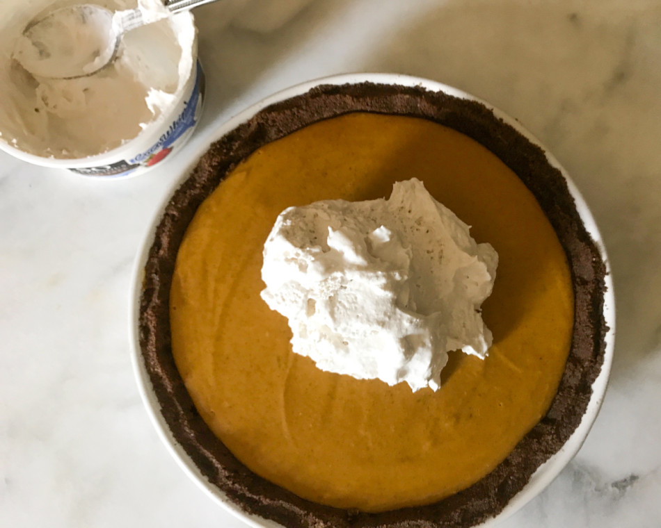 No Dairy Pumpkin Pie
 Almost No Bake Pumpkin Pie dairy free egg free gluten