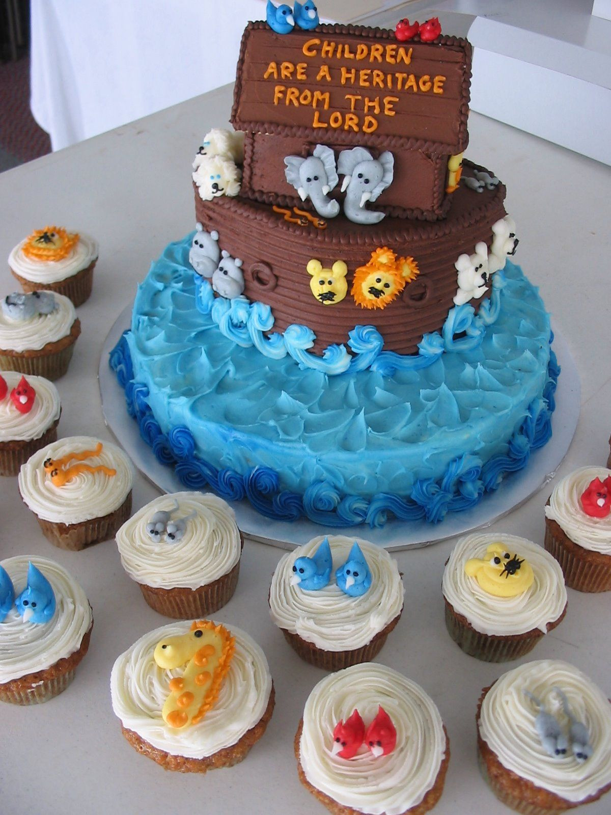 Noah Ark Baby Shower Decoration Ideas
 noah s ark baby shower cake Google Search