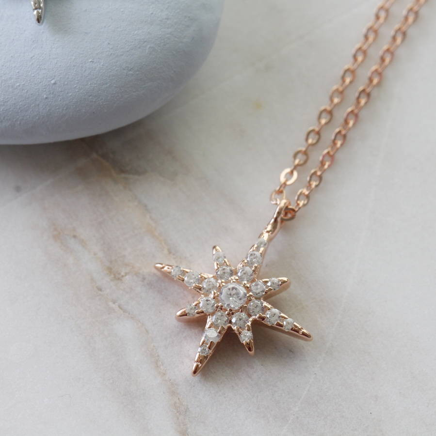 North Star Necklace
 sterling silver north star necklace by attic