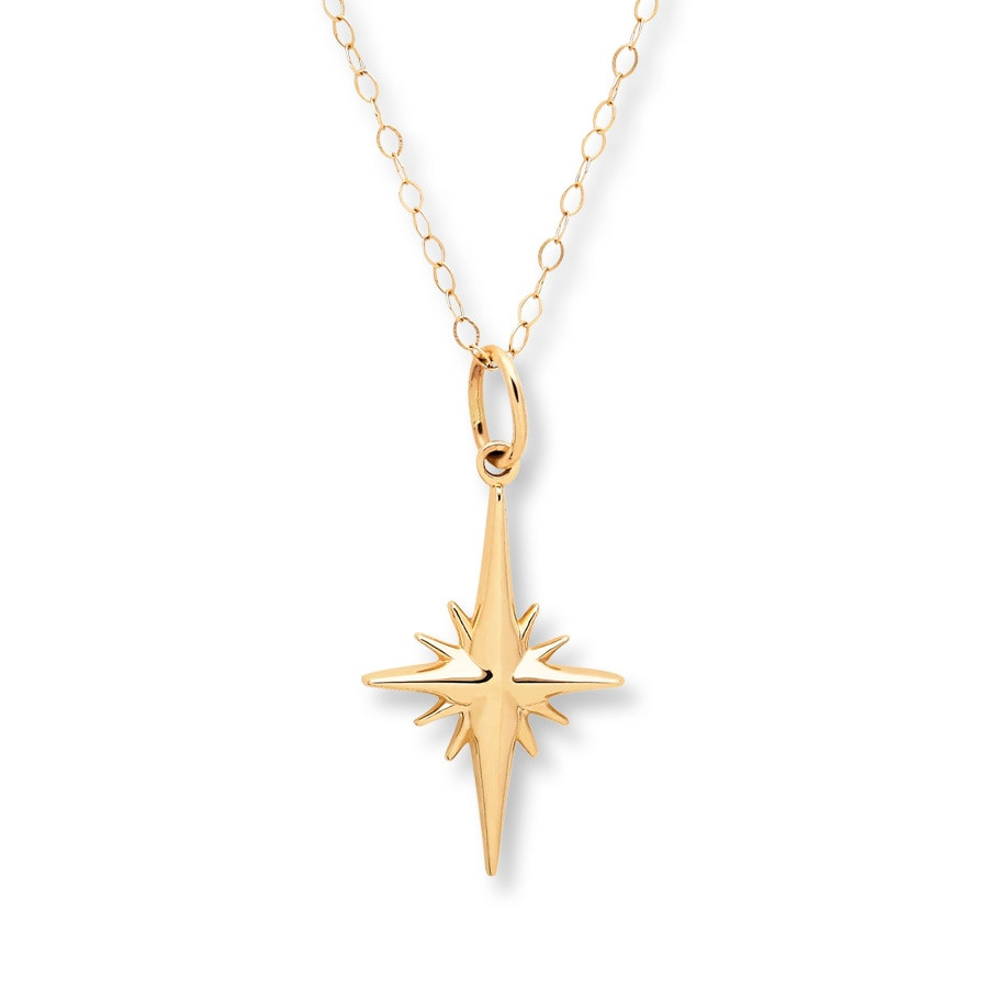 North Star Necklace
 Young Teen North Star Necklace 14K Yellow Gold