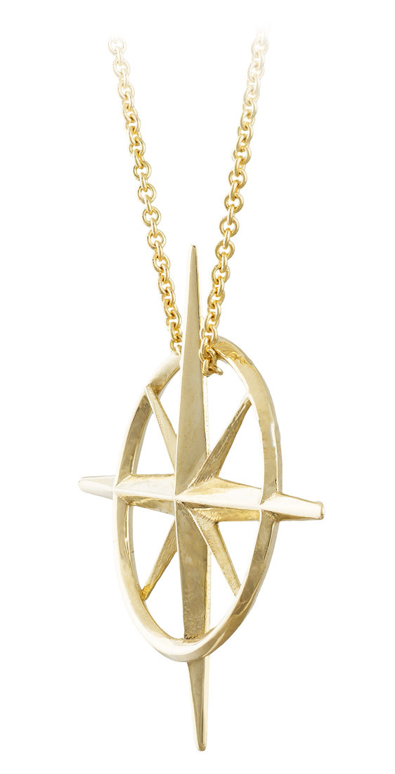 North Star Necklace
 True North Yellow Gold North Star Necklace Arden