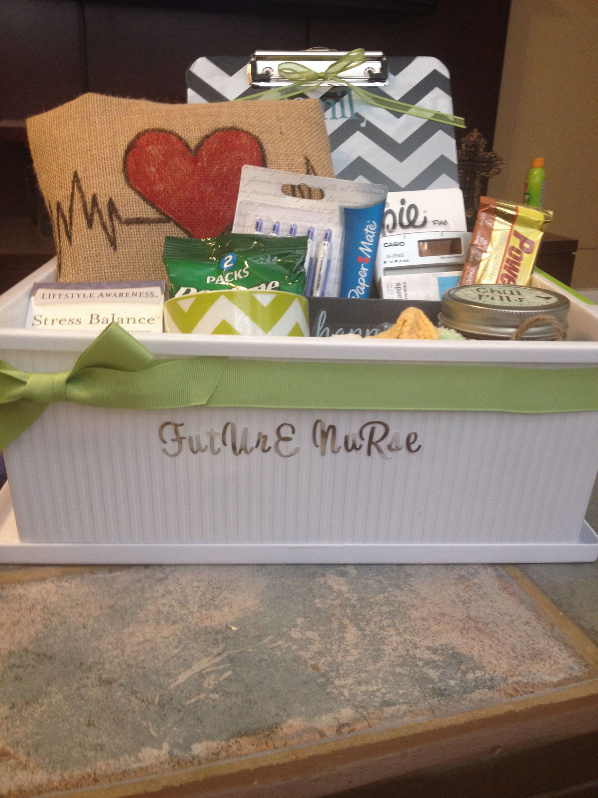 Nurse Gift Basket Ideas
 Nursing student t basket