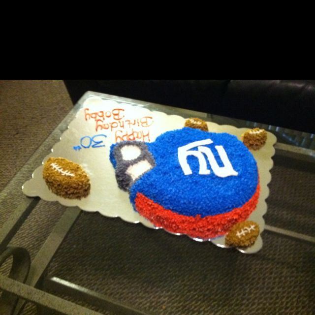 Ny Giants Birthday Cake
 NY Giants Birthday Cake