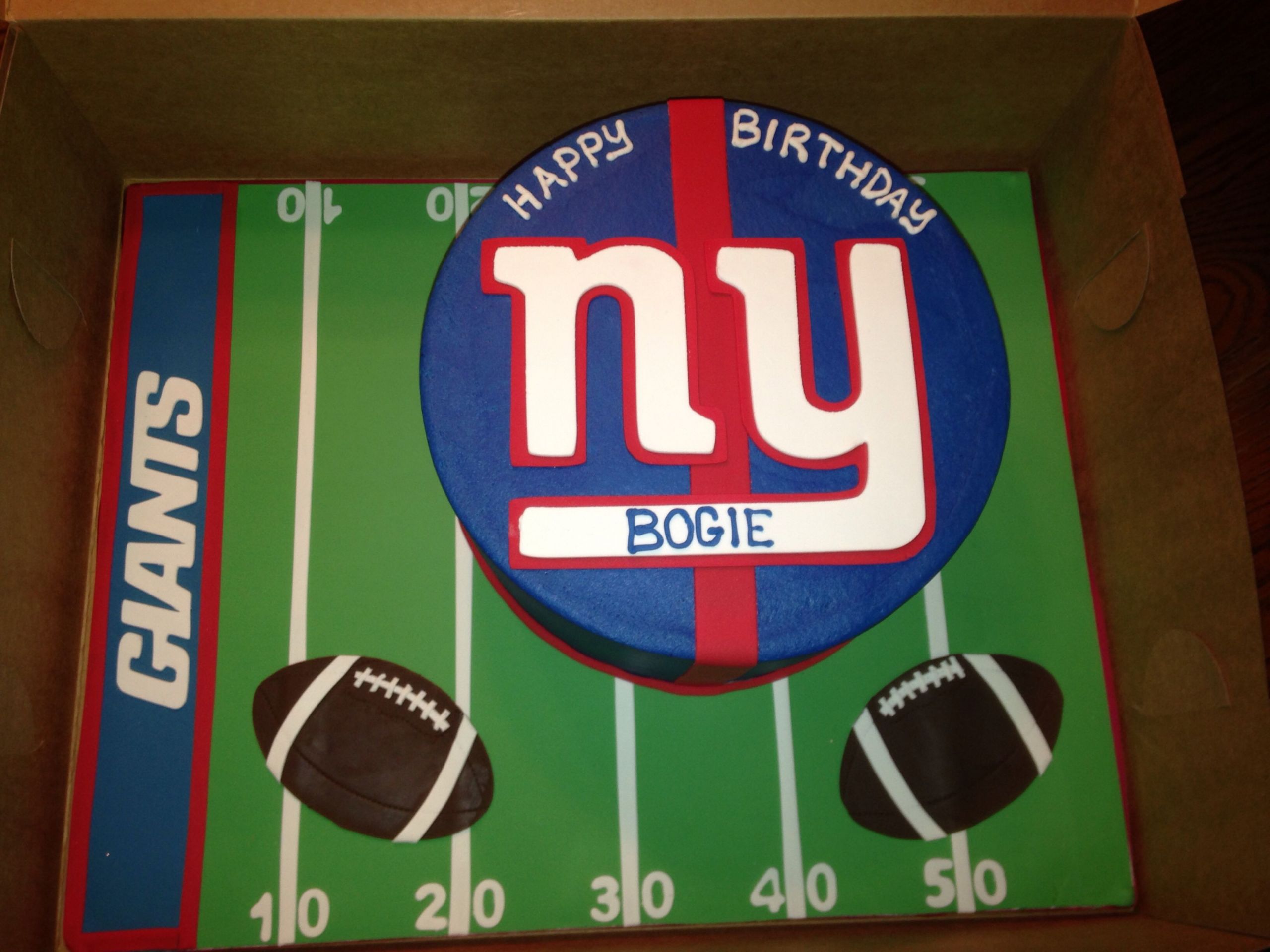 Ny Giants Birthday Cake
 NY giants cake