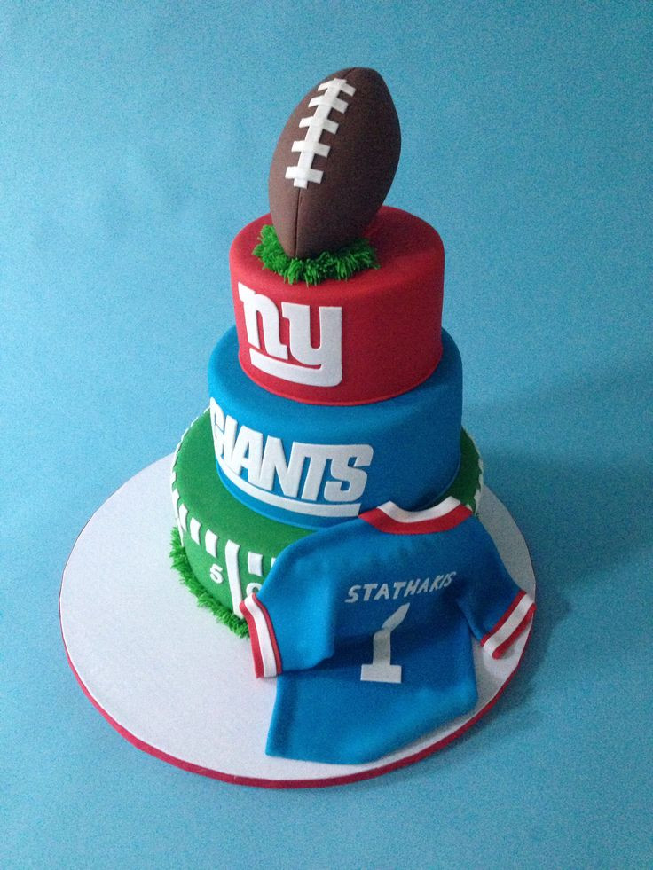 Ny Giants Birthday Cake
 NY Giants cake possible groom s cake