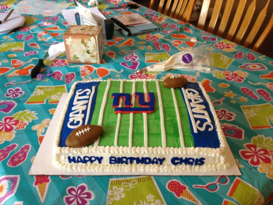 Ny Giants Birthday Cake
 Ny Giants Birthday Cake CakeCentral