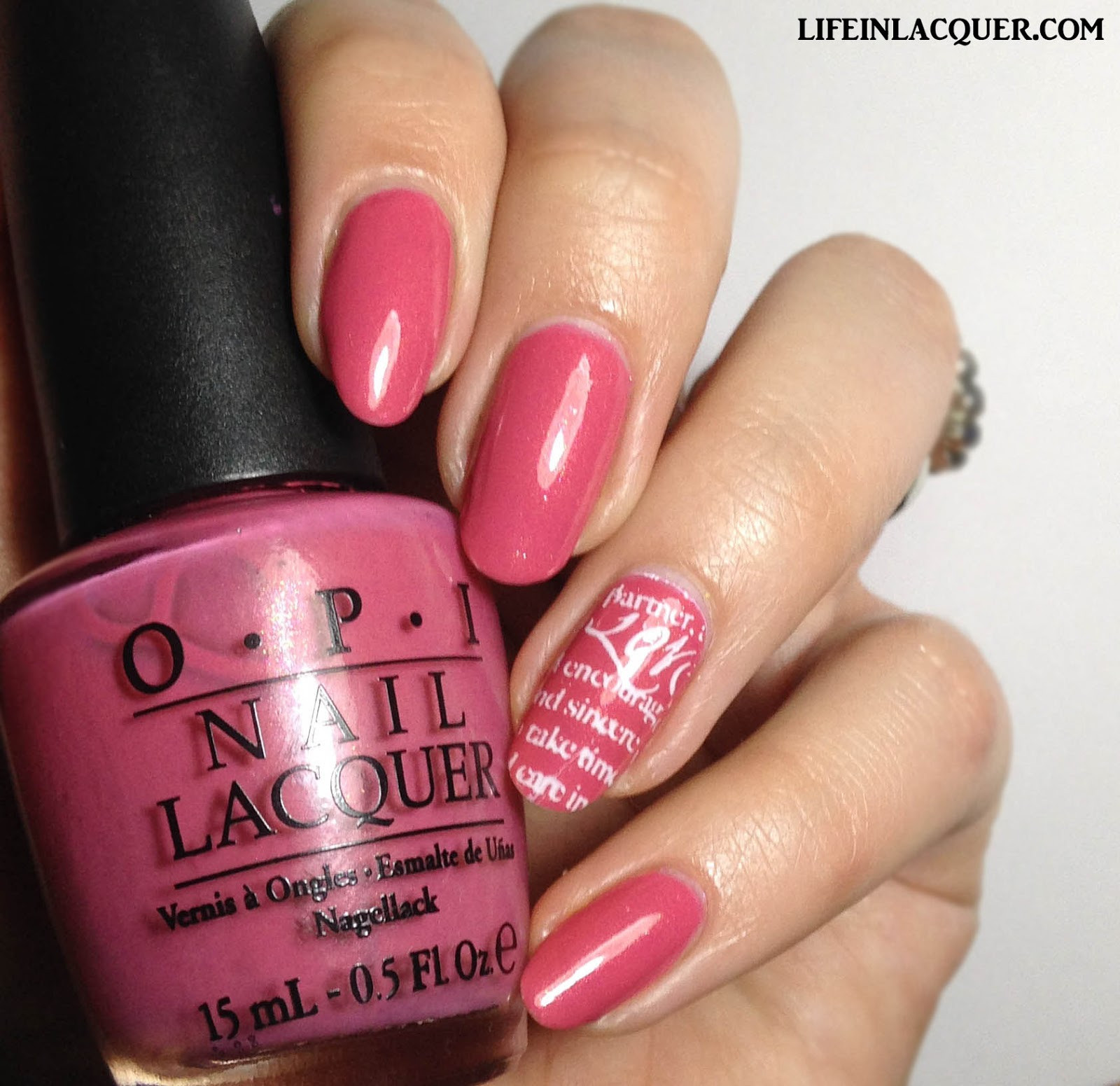 O.p.i Nail Designs
 Life in Lacquer OPI Quickie Stamping Nail Art