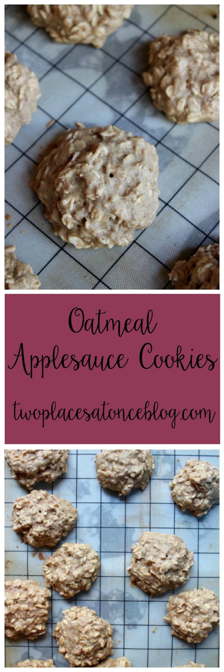 Oatmeal Cookies For Two
 Oatmeal Applesauce Cookies