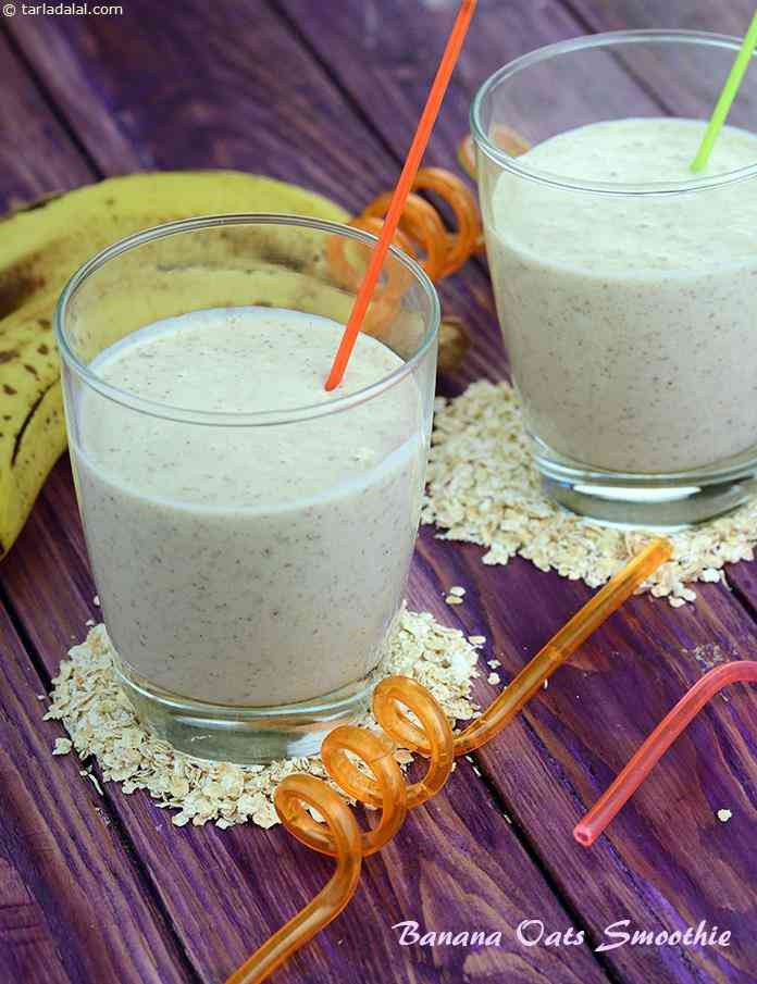 Oats In Smoothie
 Banana Oats Smoothie Burgers and Smoothie Recipe