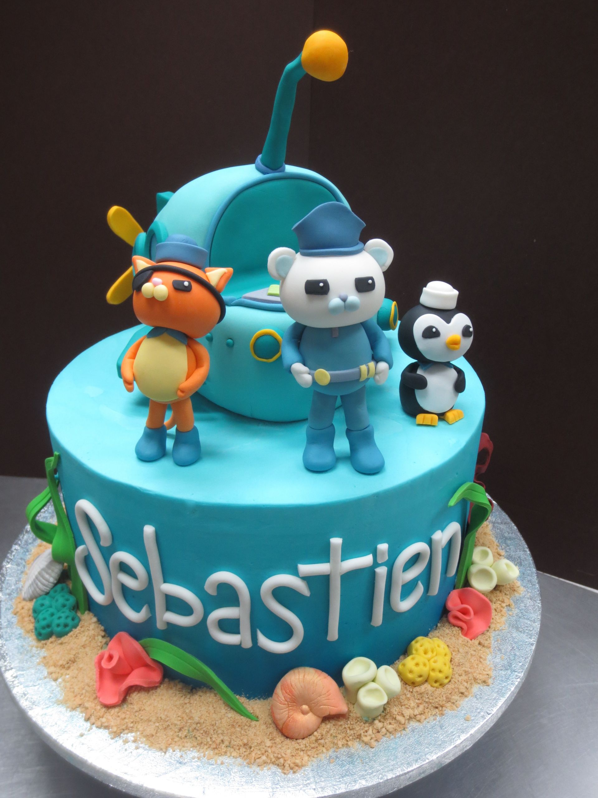 Octonauts Birthday Cake
 Octonauts Birthday Cake With Fondant Sea Life