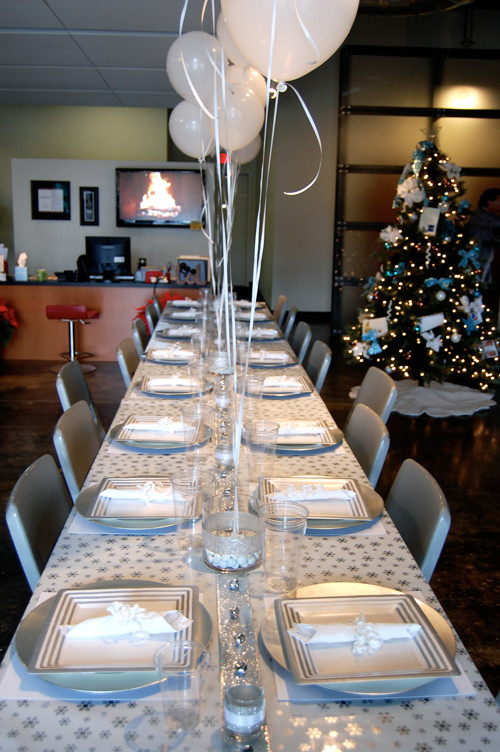 Office Holiday Party Decorating Ideas
 Winter Wonderland Themed pany Christmas Party on a $50