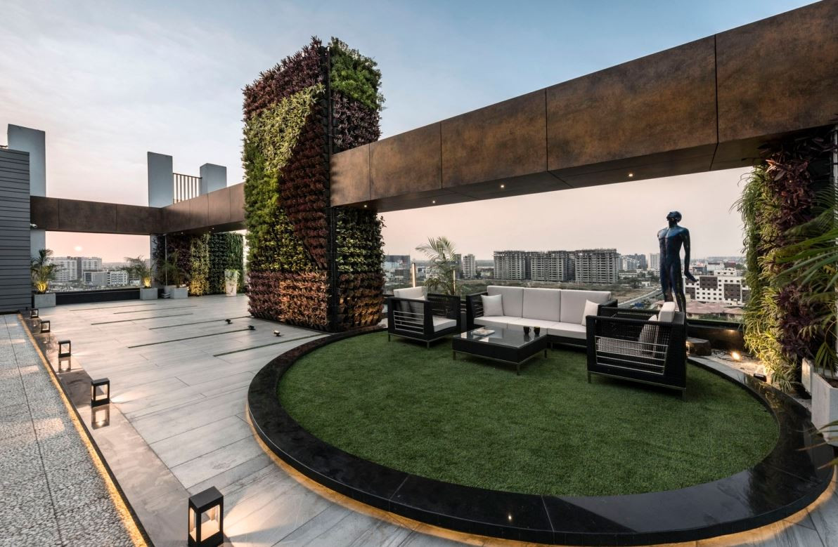 Office Terrace Landscape
 Oriana Facade fices With Terrace Garden and Soothing