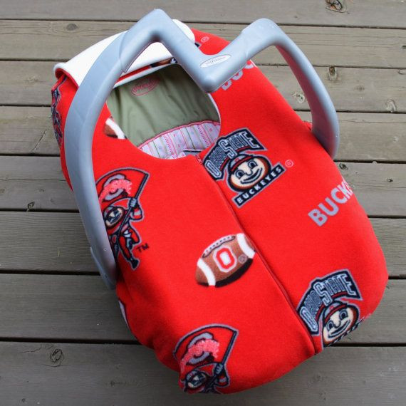 Ohio State Baby Gift
 Buckeye Carseat Cover for Baby Ohio State Buckeyes Sport