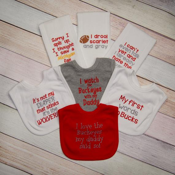 Ohio State Baby Gift
 Ohio State Buckeyes Baby Football Gift Buckeye Baby Girl