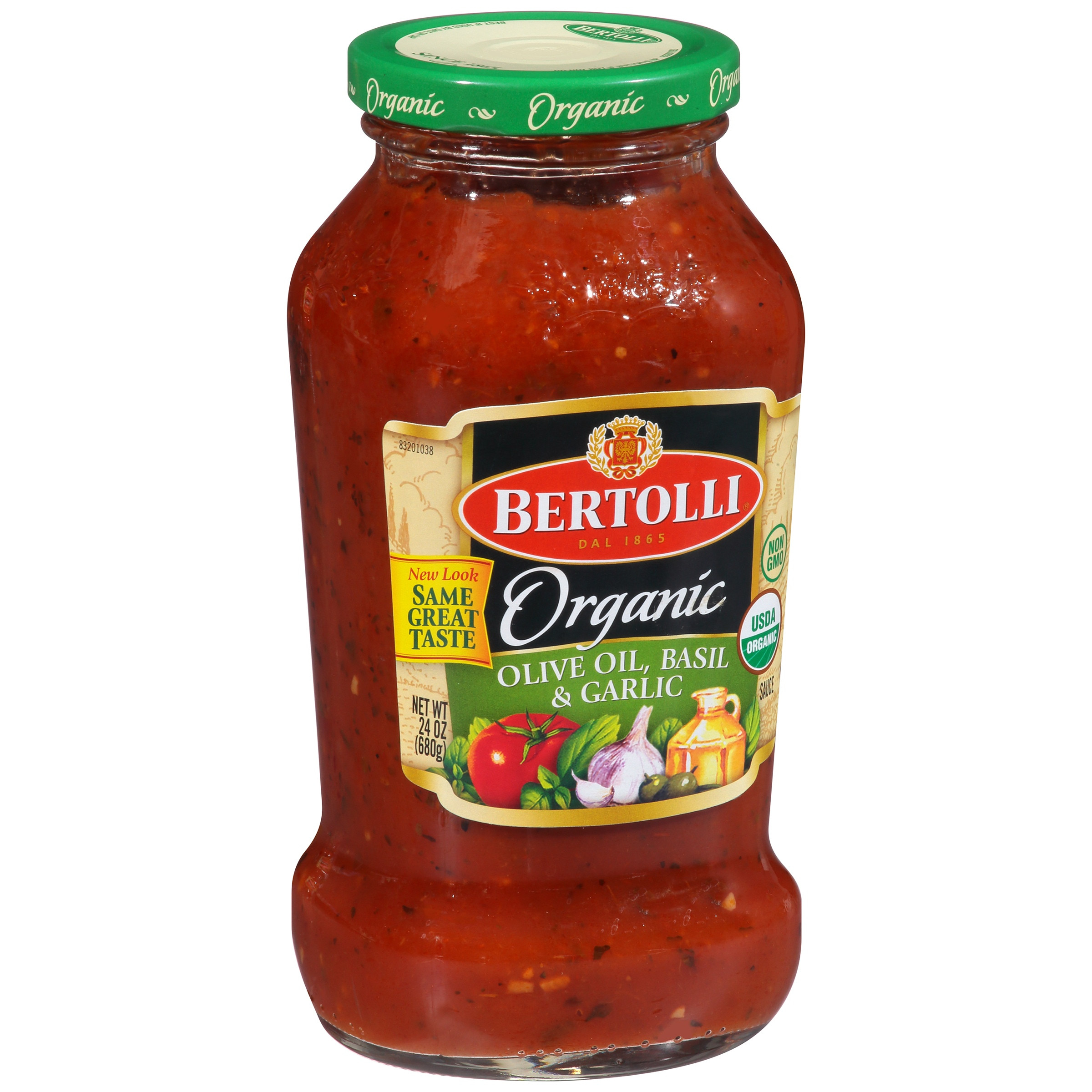 Oil Based Pasta Sauces
 Bertolli Organic Traditional Olive Oil Basil and Garlic