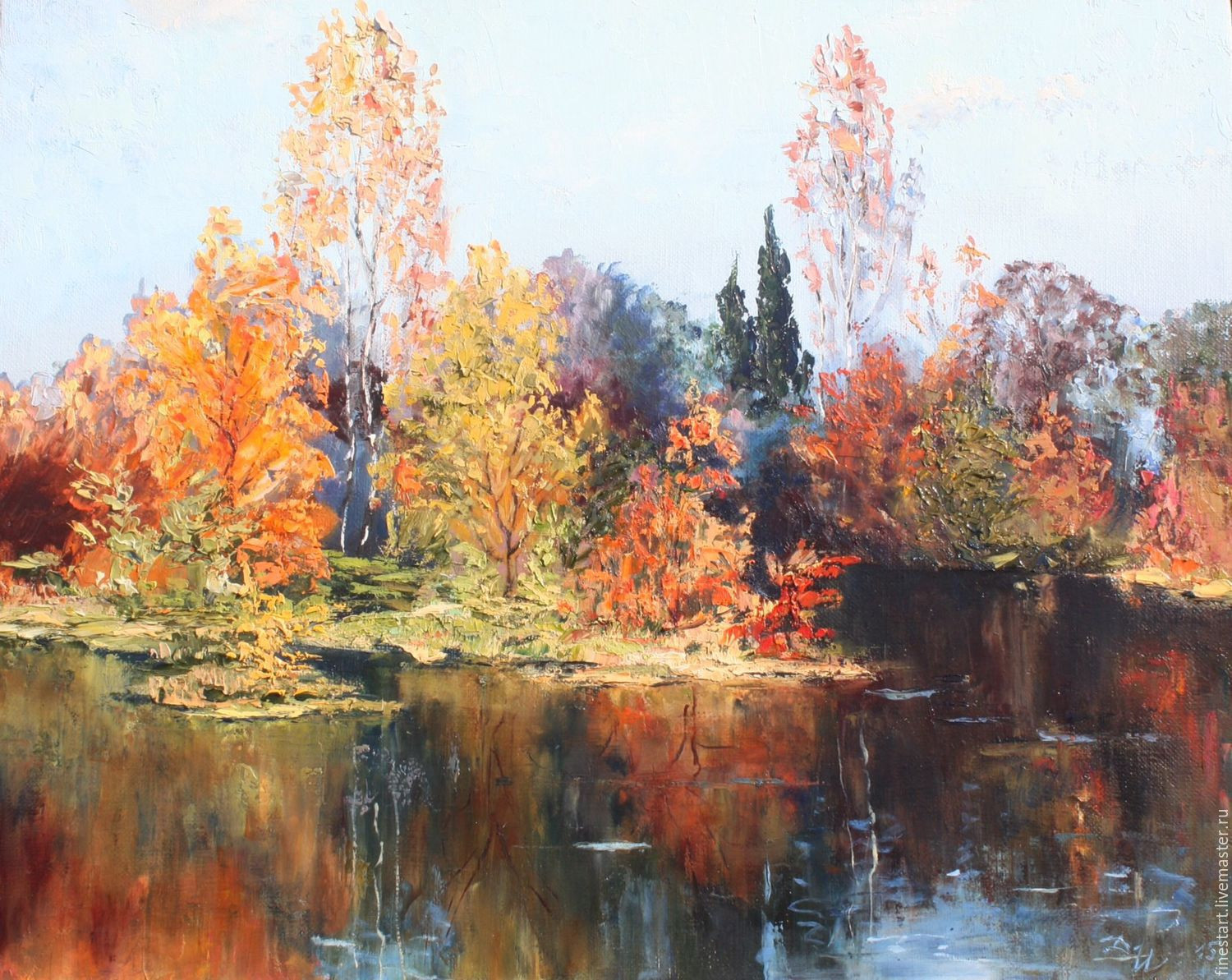 Oil Paintings Landscape
 Oil painting landscape Autumn Oil on Canvas Impressionism
