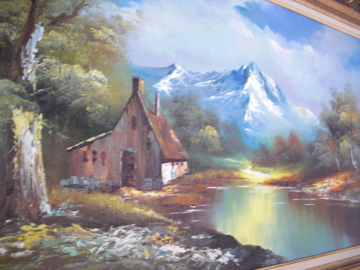 Oil Paintings Landscape
 Vintage G Whitman Beautiful Landscape Oil Painting