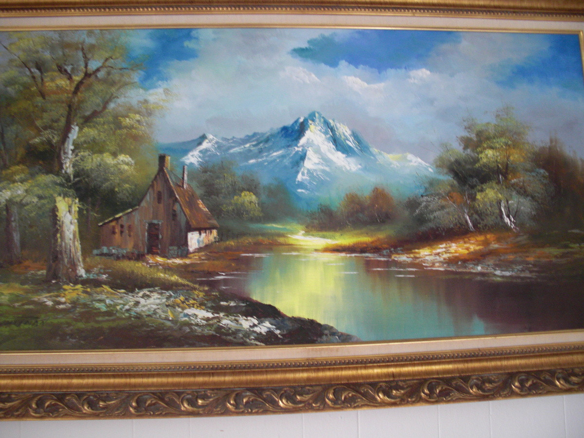 Oil Paintings Landscape
 Vintage G Whitman Beautiful Landscape Oil Painting